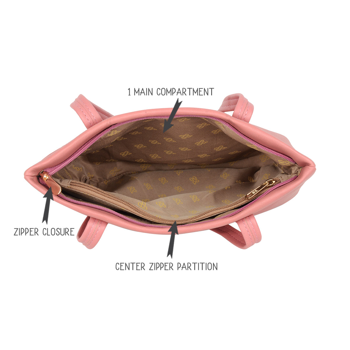 Tosy Rose Wood Medium Tote Bag