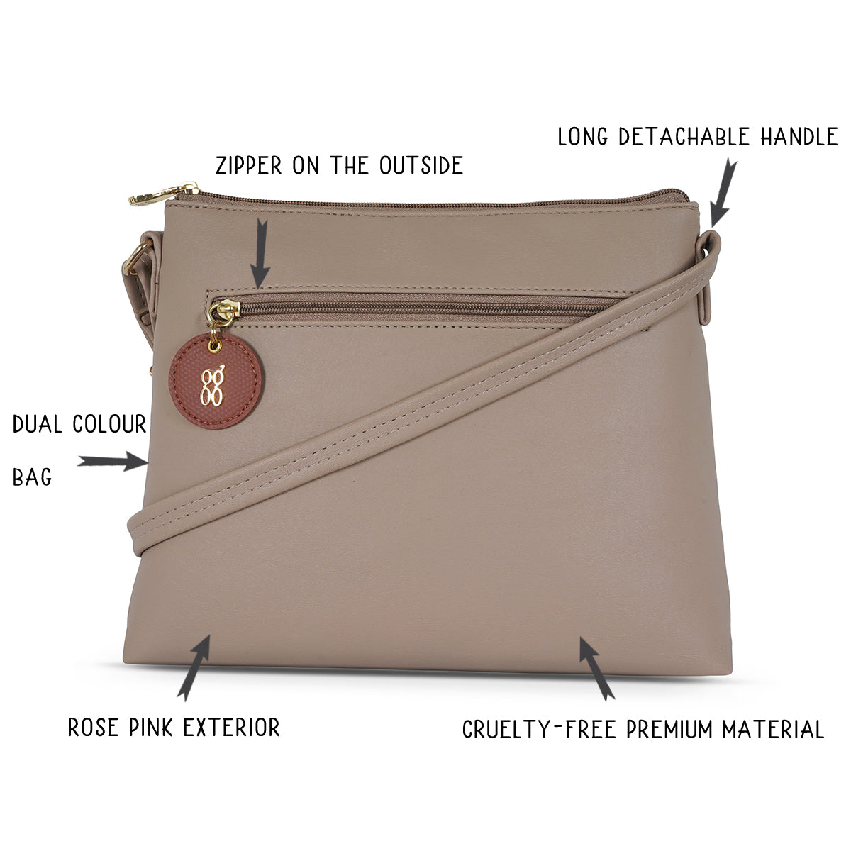 Trudy Pink Medium Satchel Bags