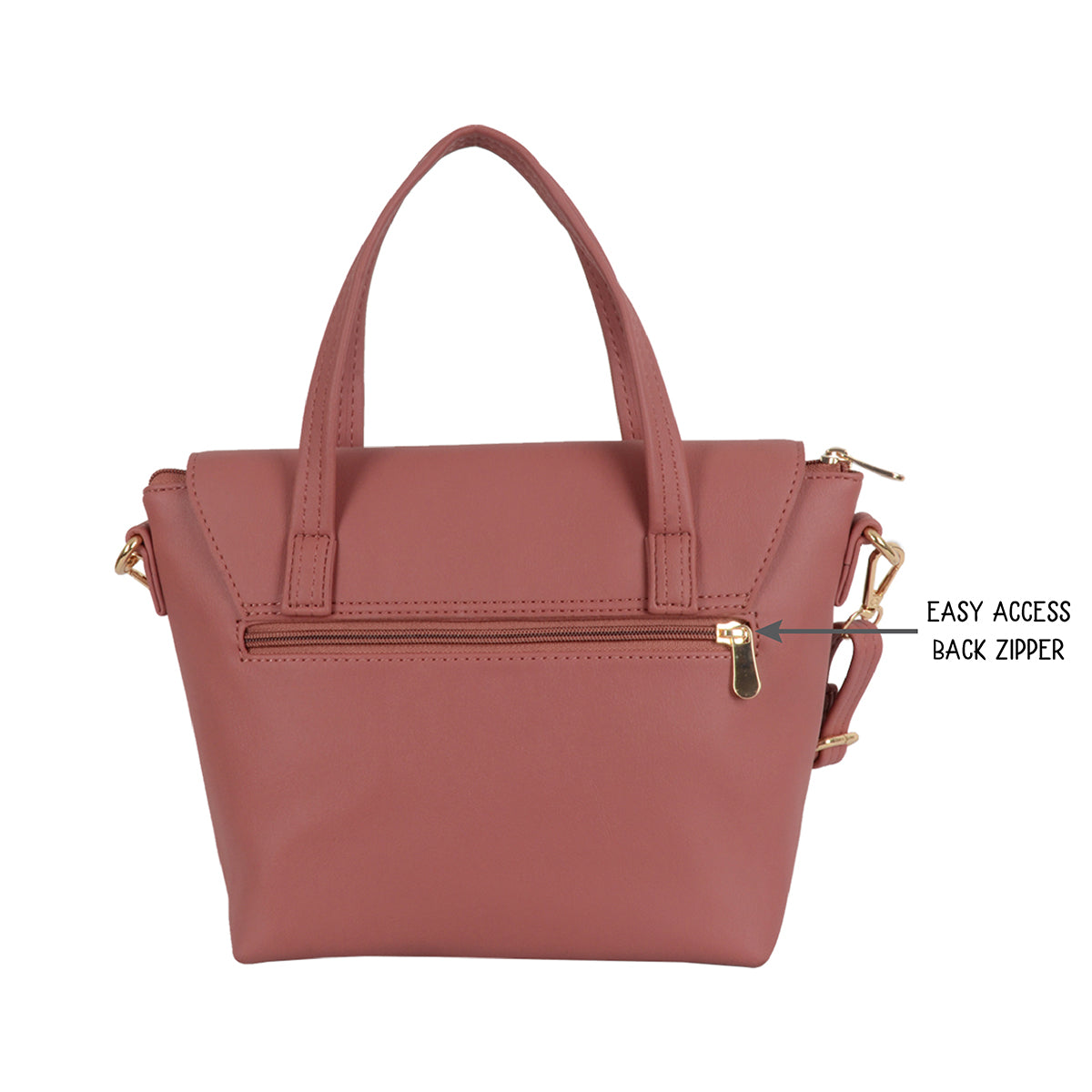 Truitt Rose Wood Small Satchel Bags