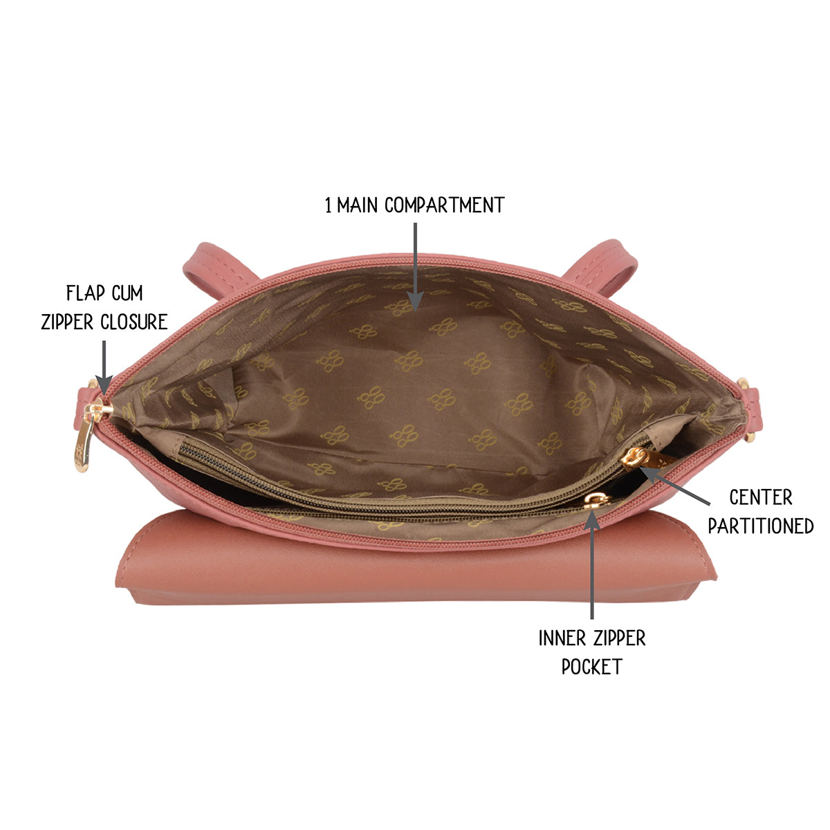 Truitt Rose Wood Small Satchel Bags