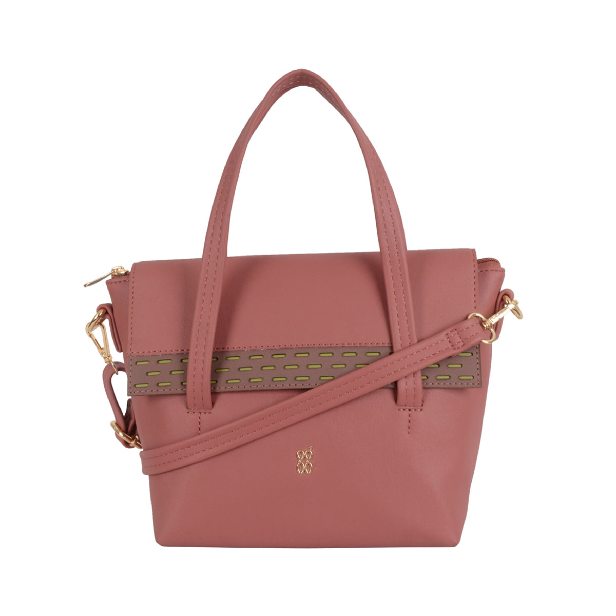 Truitt Rose Wood Small Satchel Bags