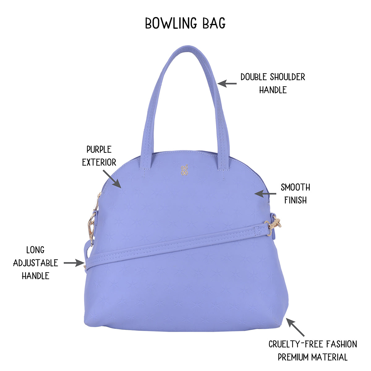 Truscott Purple Medium Bowling Bags