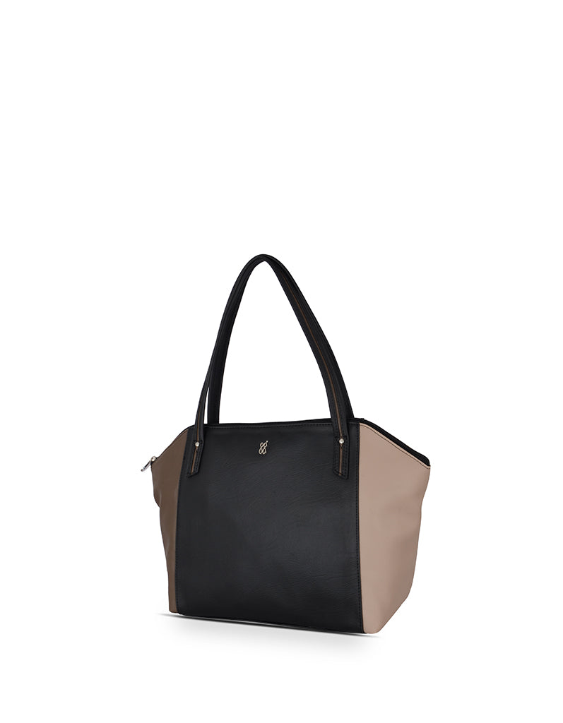 Versa Black Large Tote Bag