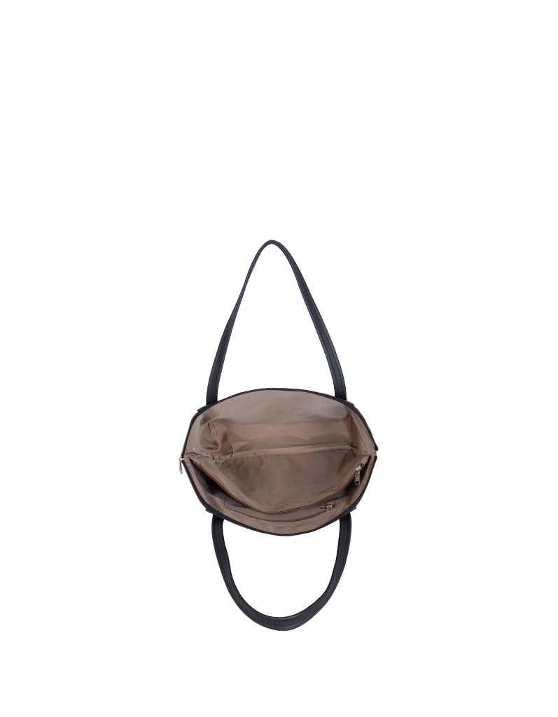 Versa Black Large Tote Bag