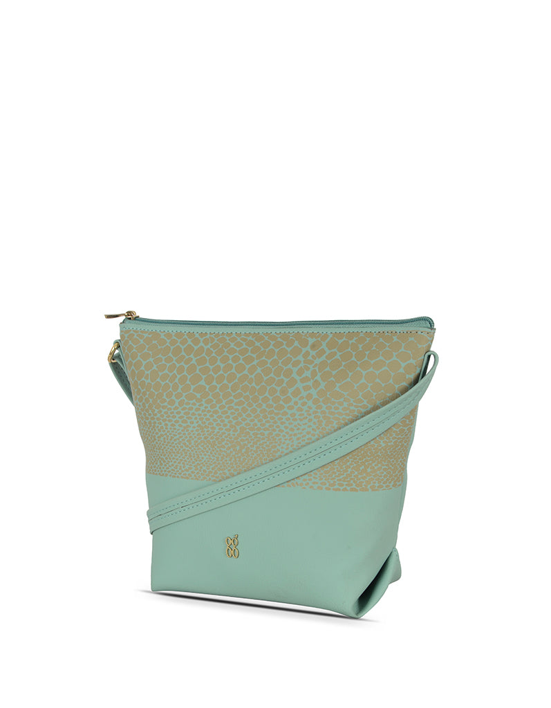 Vesso Blue Small Bucket Bag
