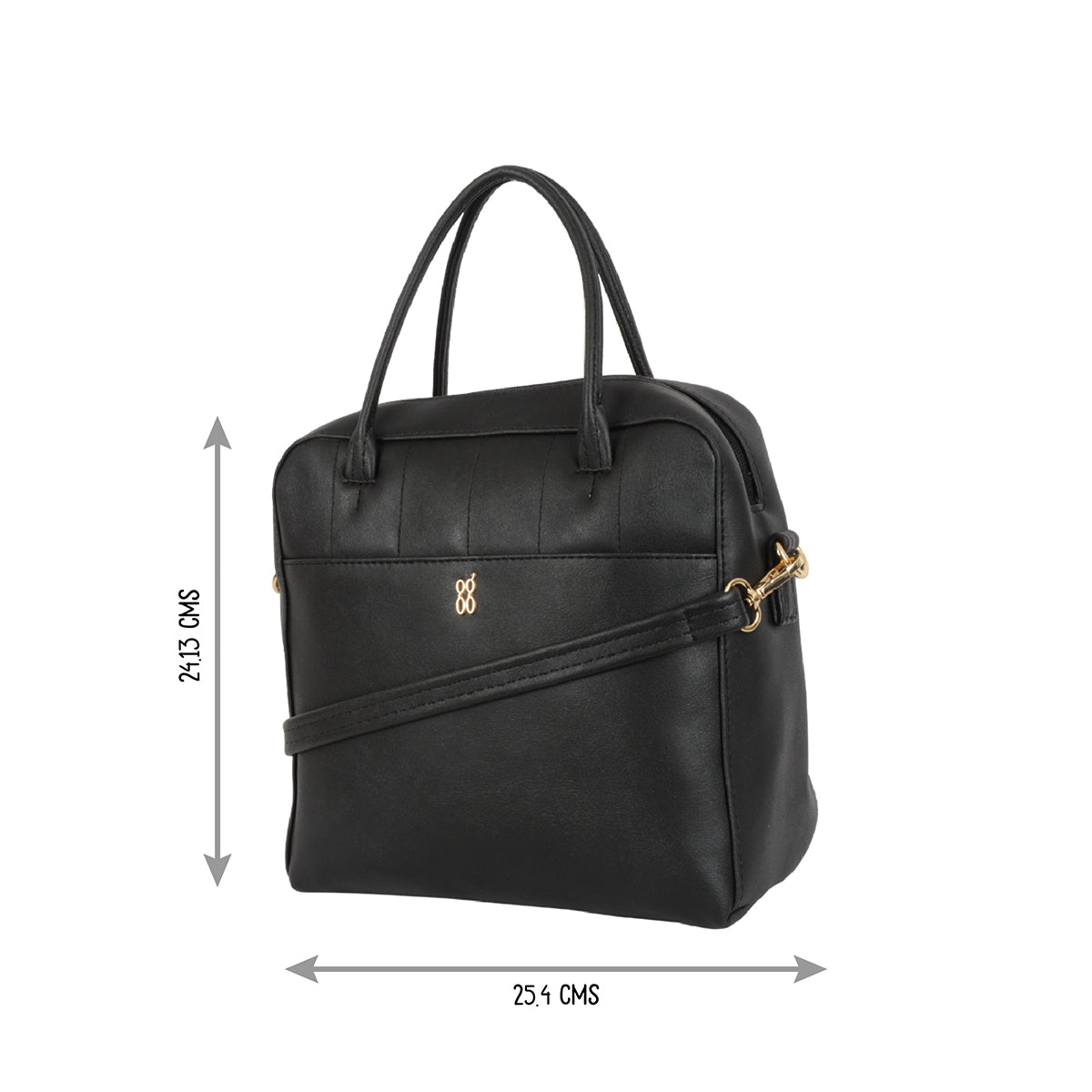 Volume Black Small Shoulder Bag