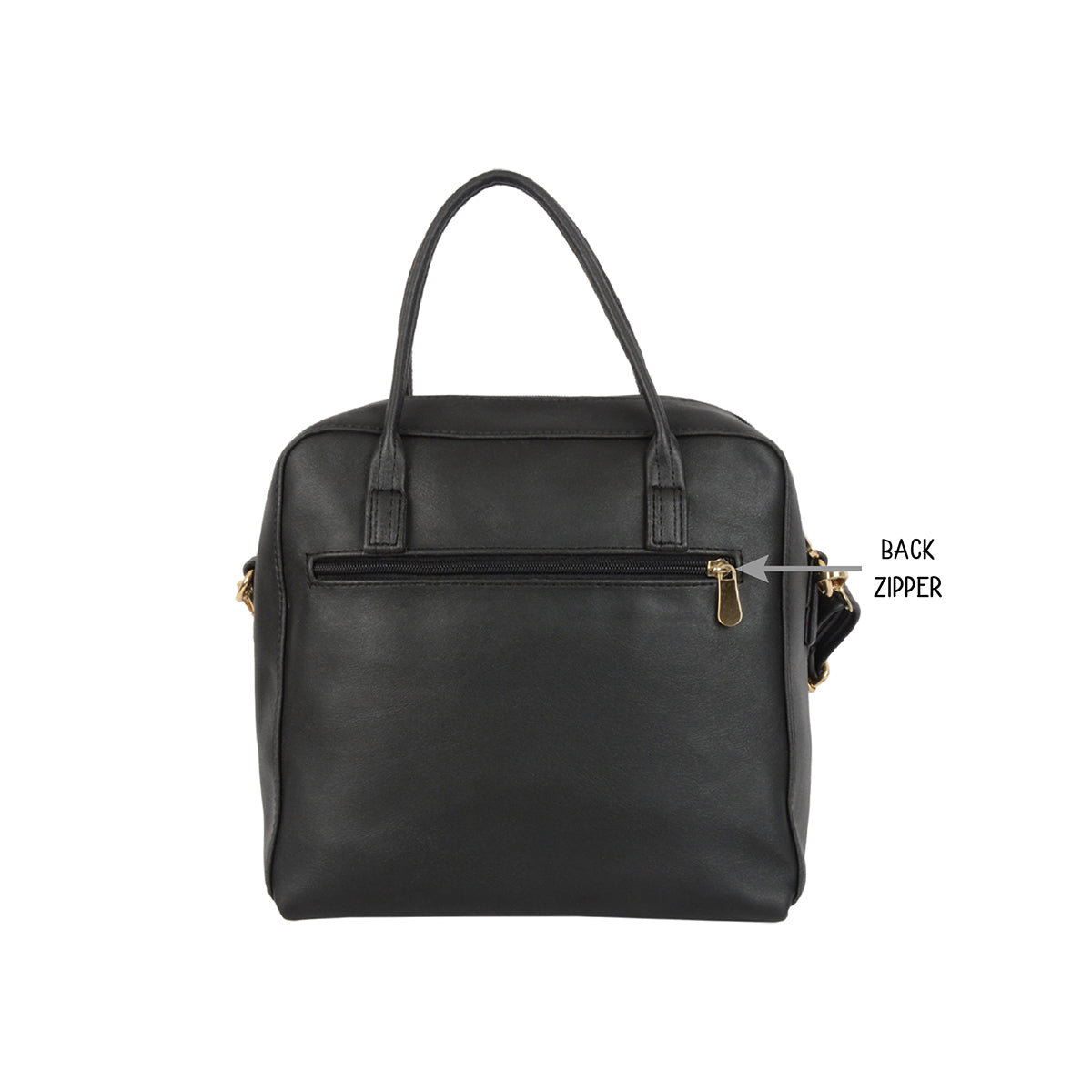 Volume Black Small Shoulder Bag