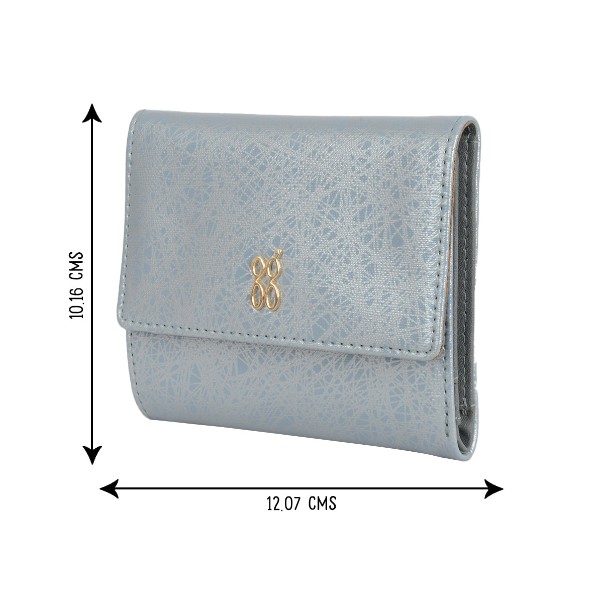 Tacob Blue Small Three Fold Wallet