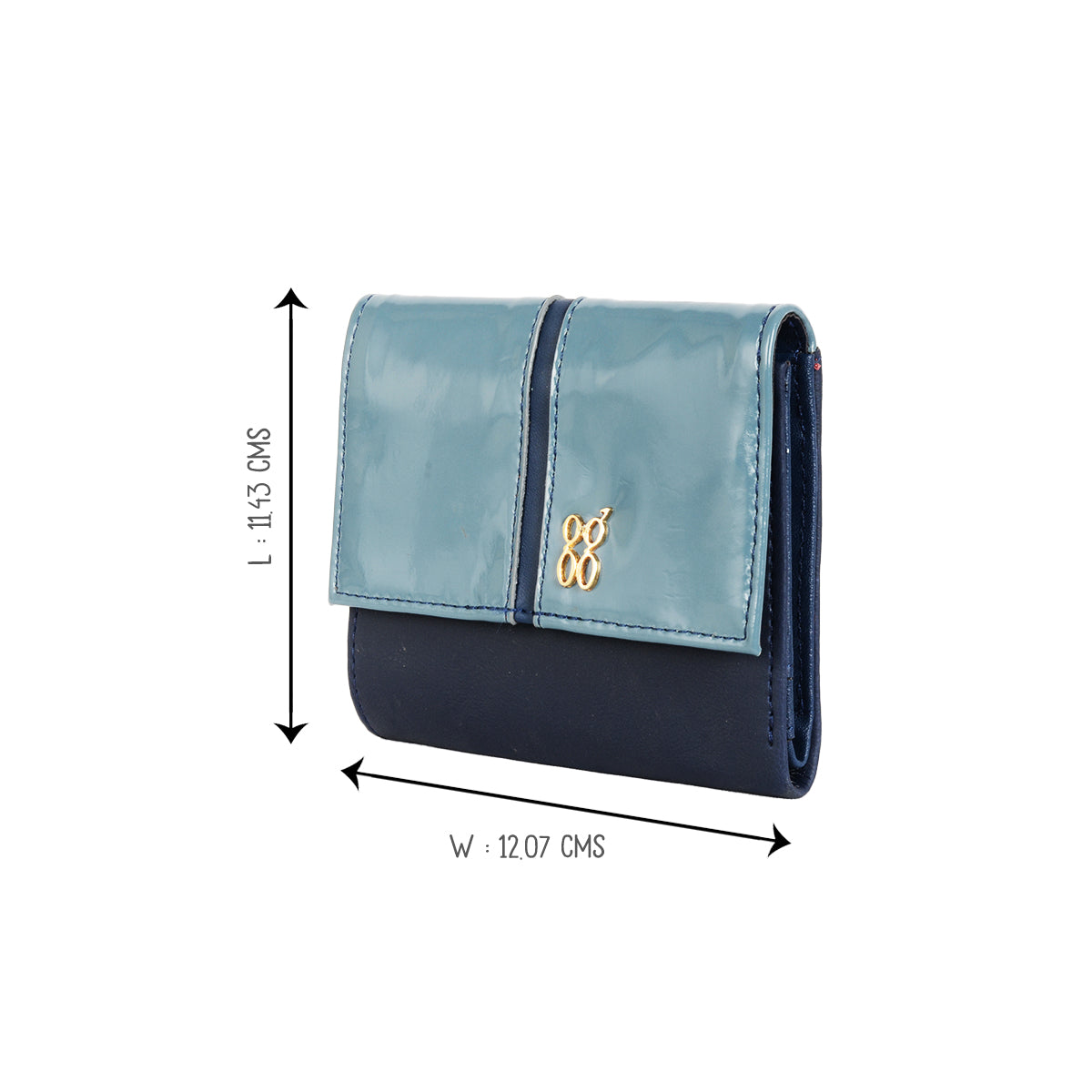 Witness Blue Small Three Fold Wallet