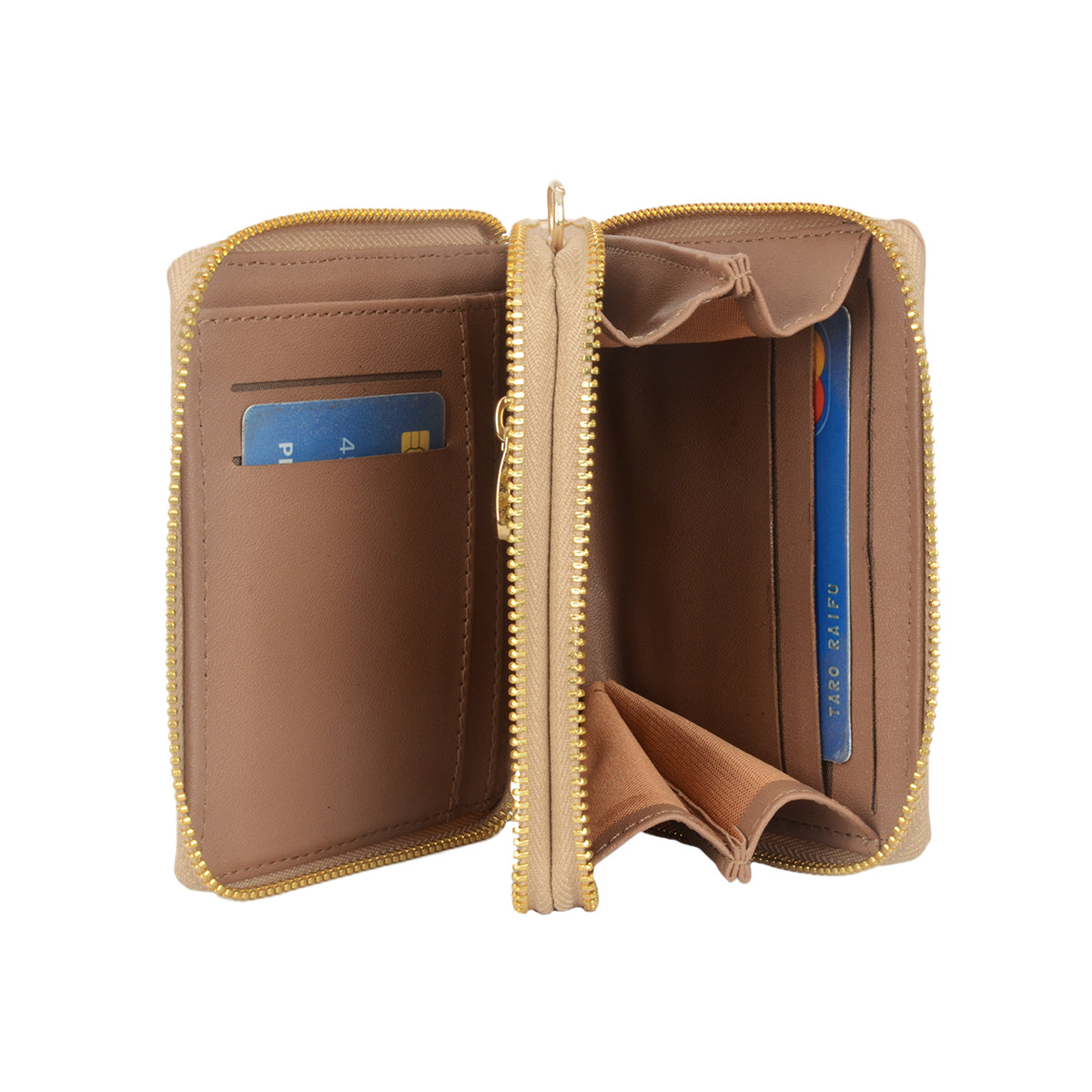 Albany Beige Small Ziparound wallets