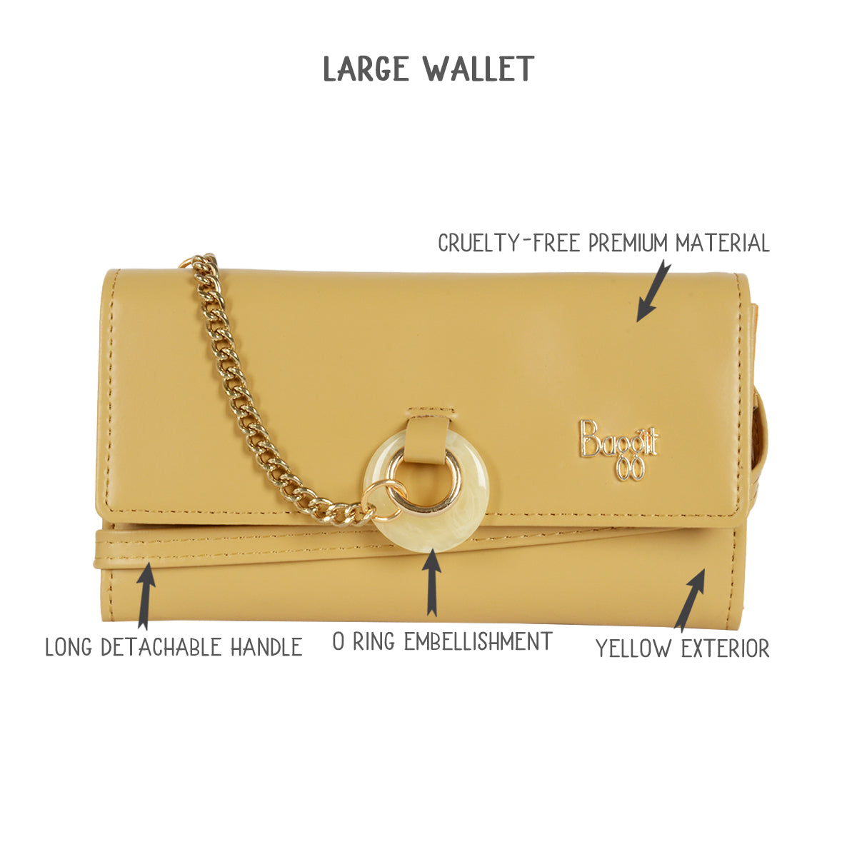 Beauti Yellow Large Basic Wallet