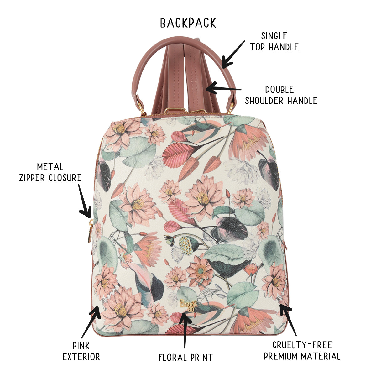 Altair Pink Medium Backpack Bag