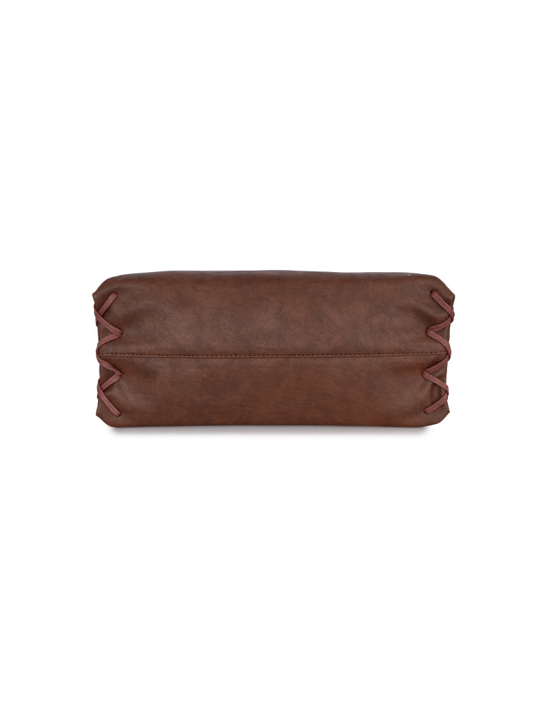 Annora Brown Medium Hobo Bag