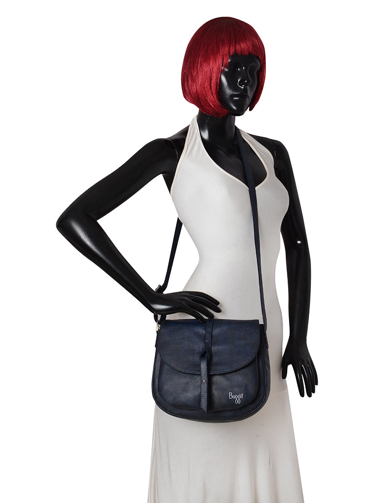 Atlantic Blue Small Saddle Bag