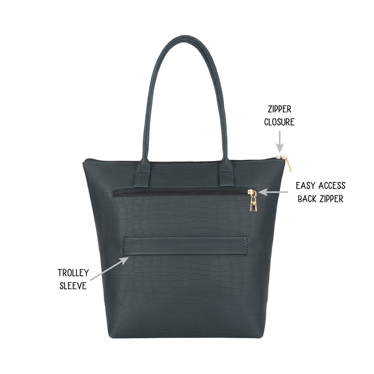 Barcelona Blue Large Tote Bags