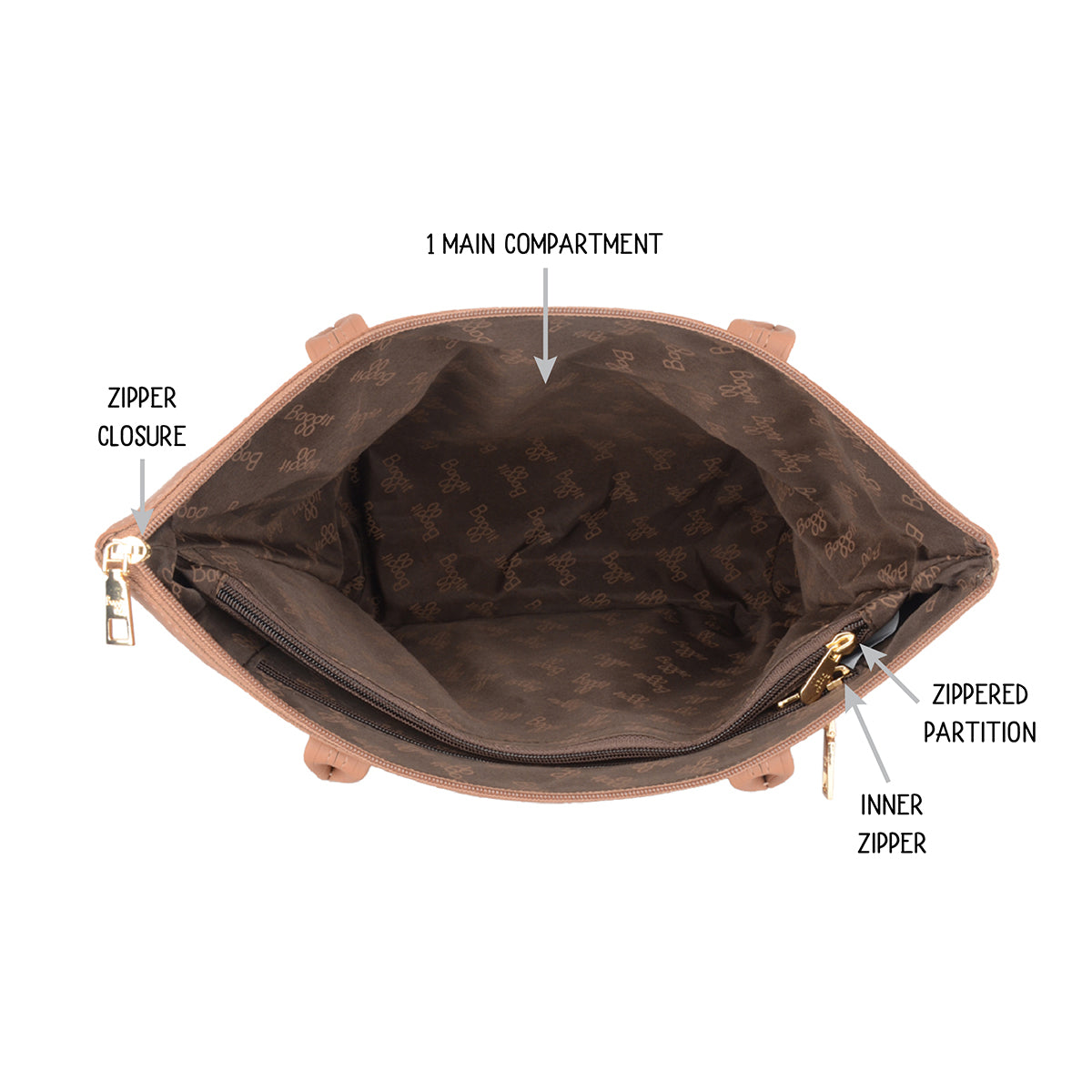 Barcelona Tan Large Tote Bags