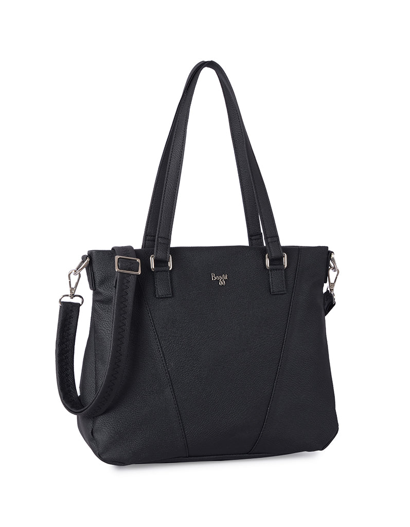 Bizzy Black Medium Tote Bag