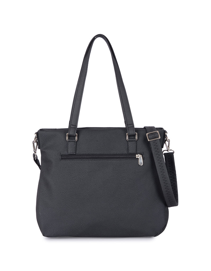 Bizzy Black Medium Tote Bag