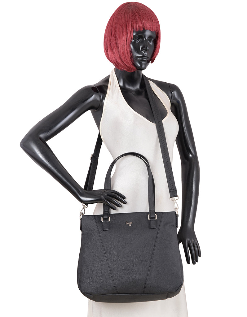 Bizzy Black Medium Tote Bag