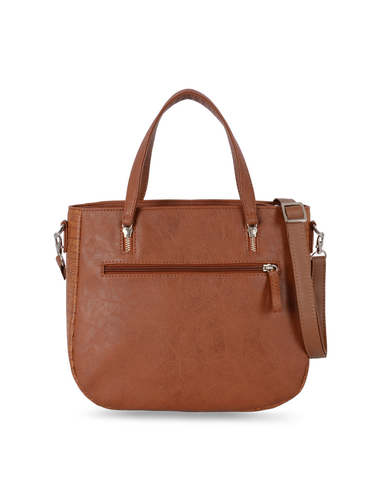 Blingy Tan Medium Saddle Bag