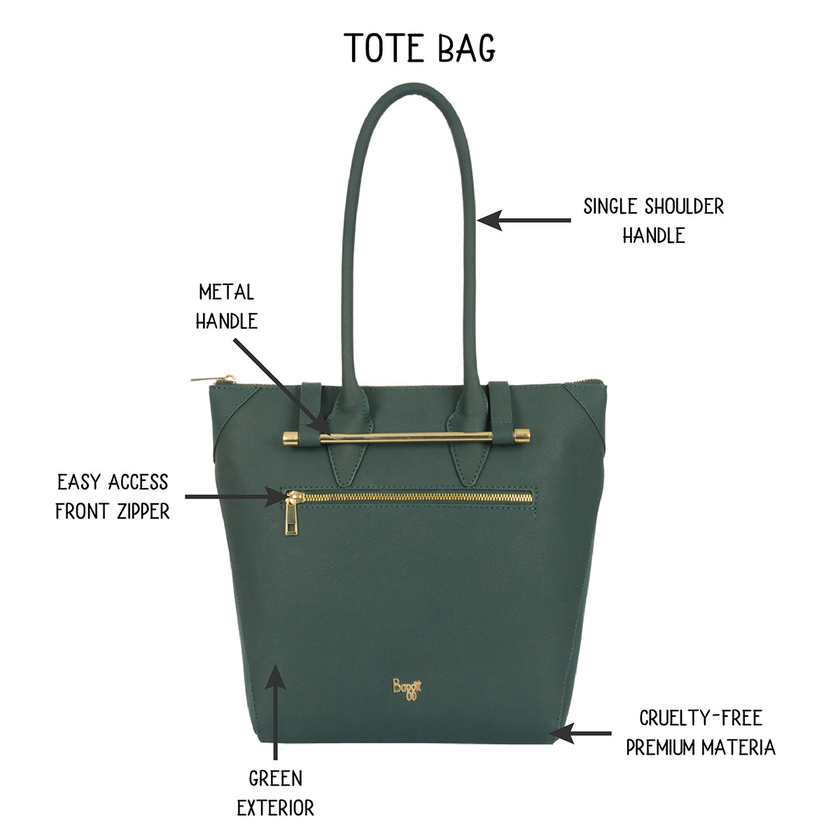 Wab Blue Small Tote Bag