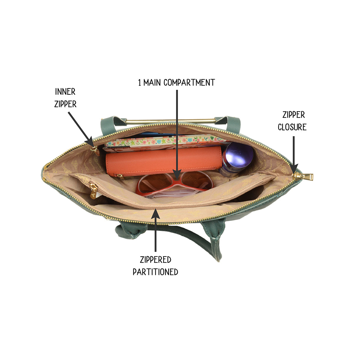 Wab Blue Small Tote Bag