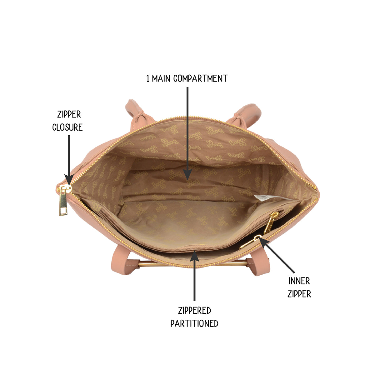 Blip Carbon Pink Large Tote Bag