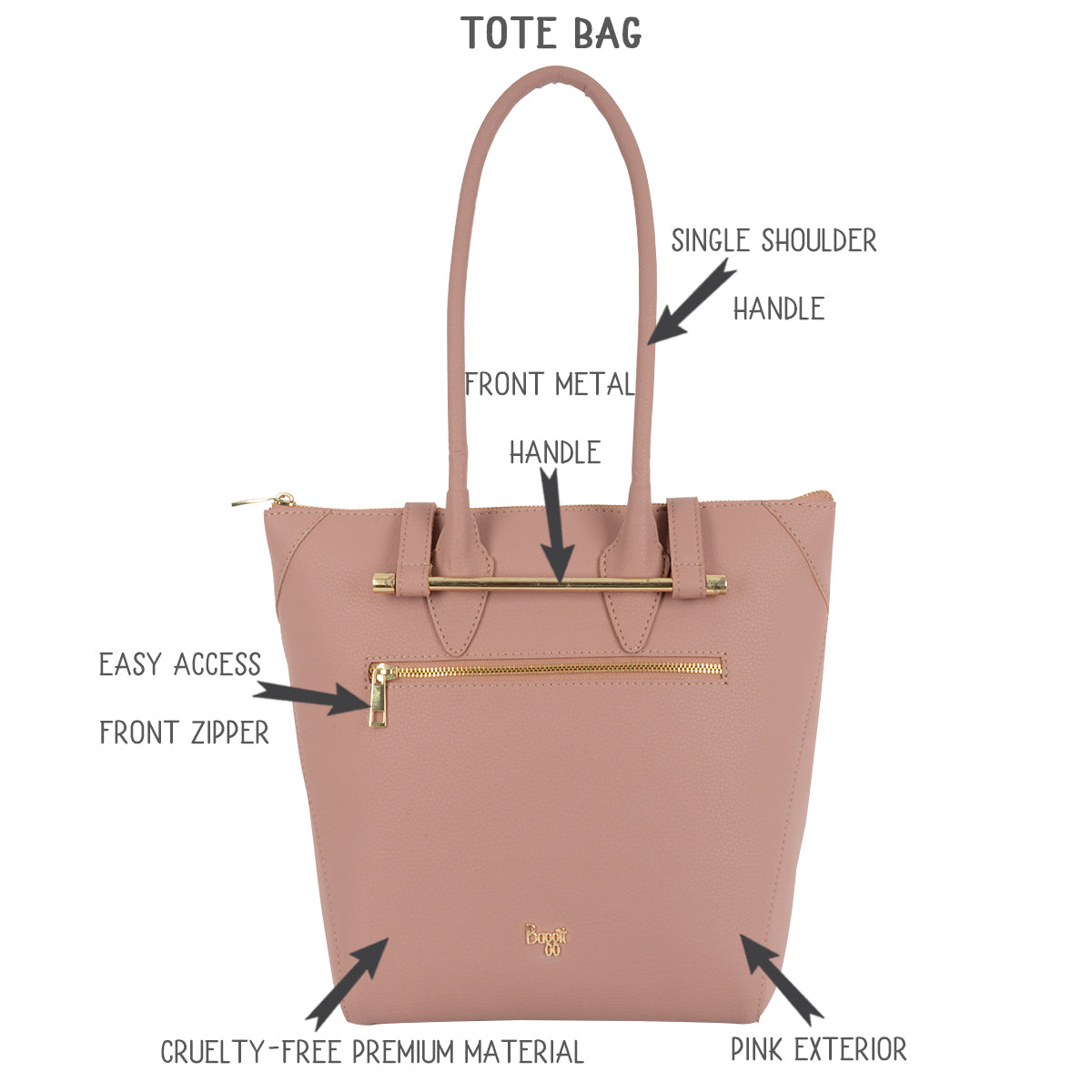 Blip Pink Large Tote Bag