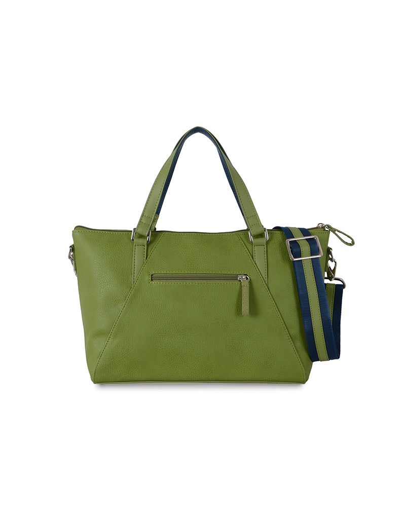 Blitsy Green Medium Satchel Bag
