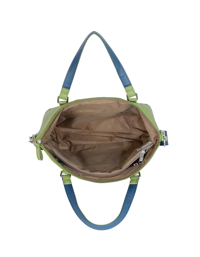 Blitsy Green Medium Satchel Bag