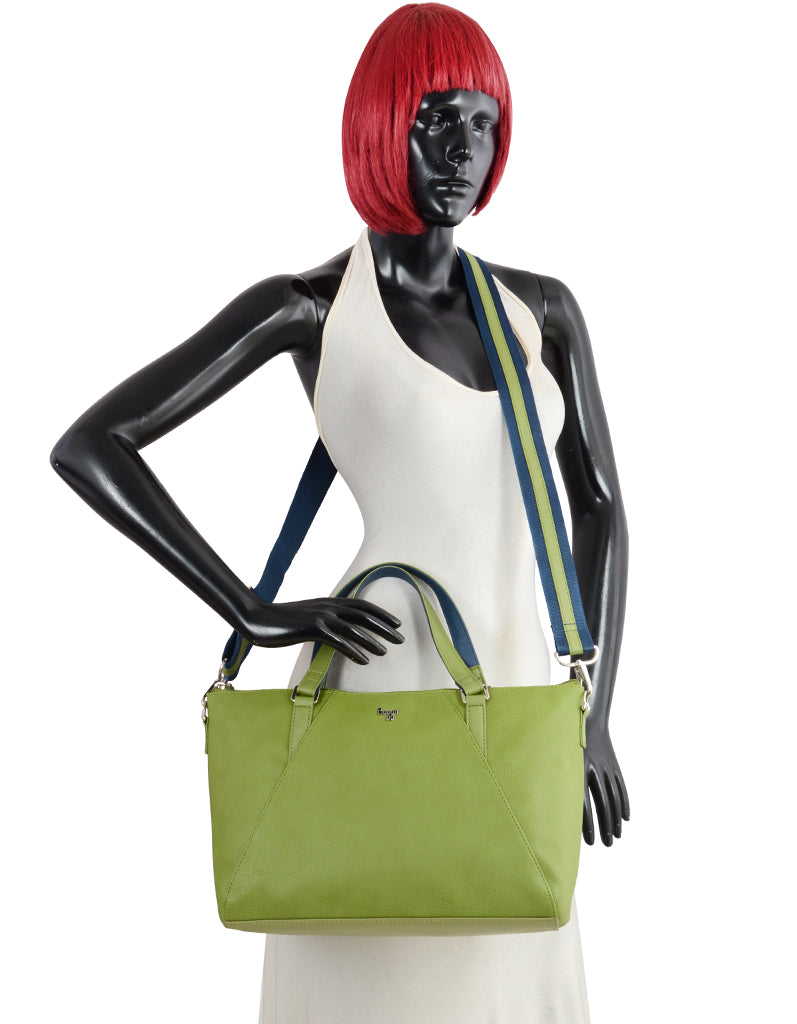 Blitsy Green Medium Satchel Bag