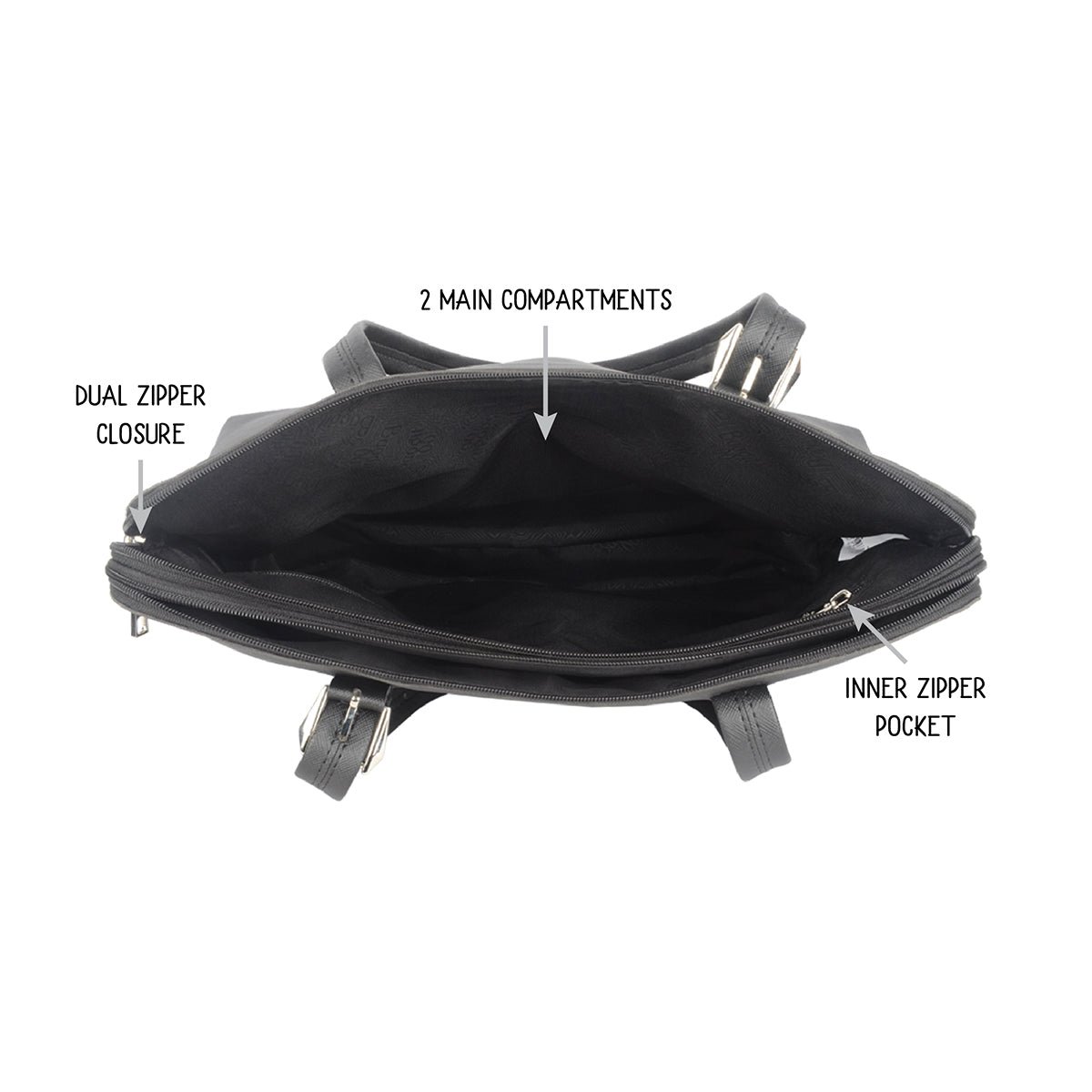 Bold Black Large Laptop Tote Bags