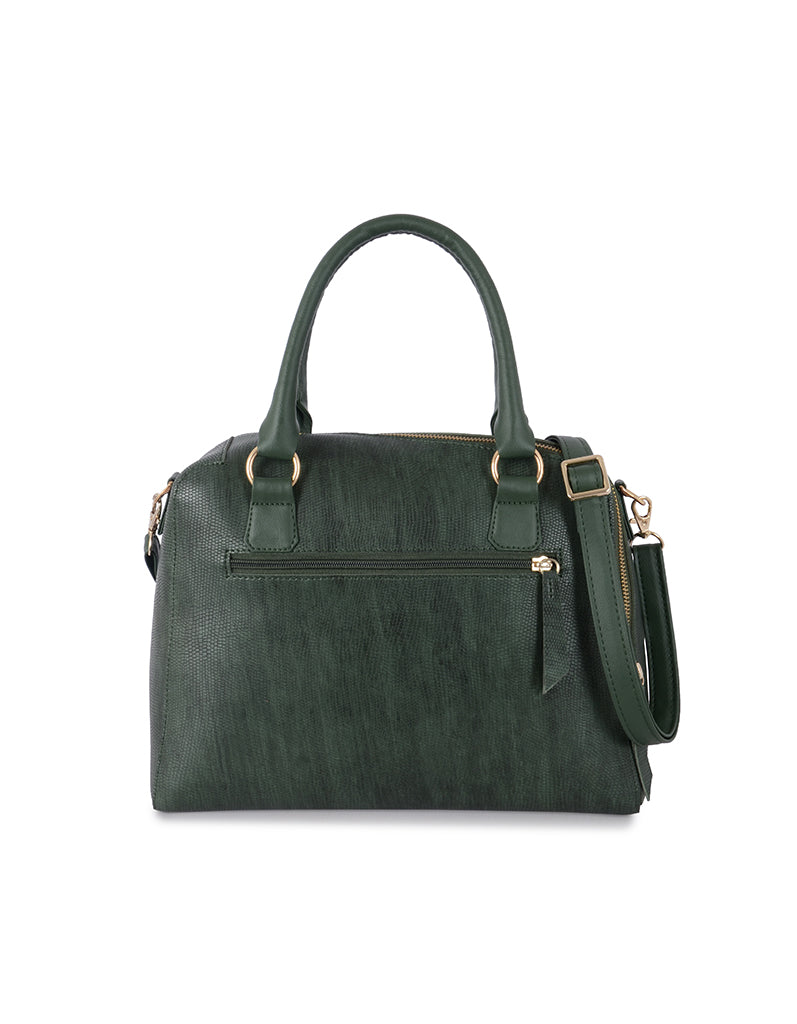 Booming Green Medium Satchel Bag