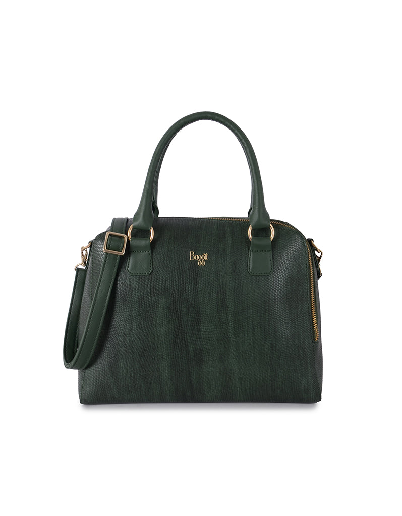 Booming Green Medium Satchel Bag