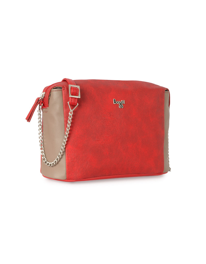 Breaker Red Small Hobo Bag