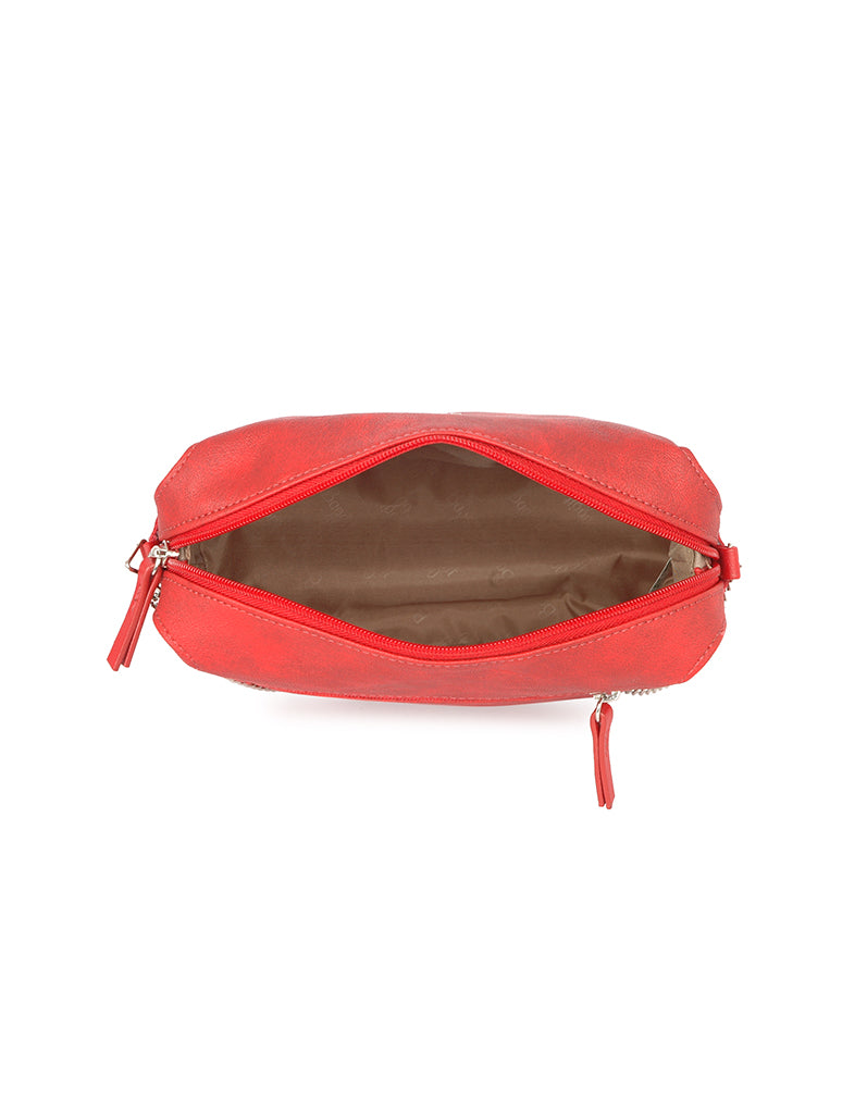 Breaker Red Small Hobo Bag