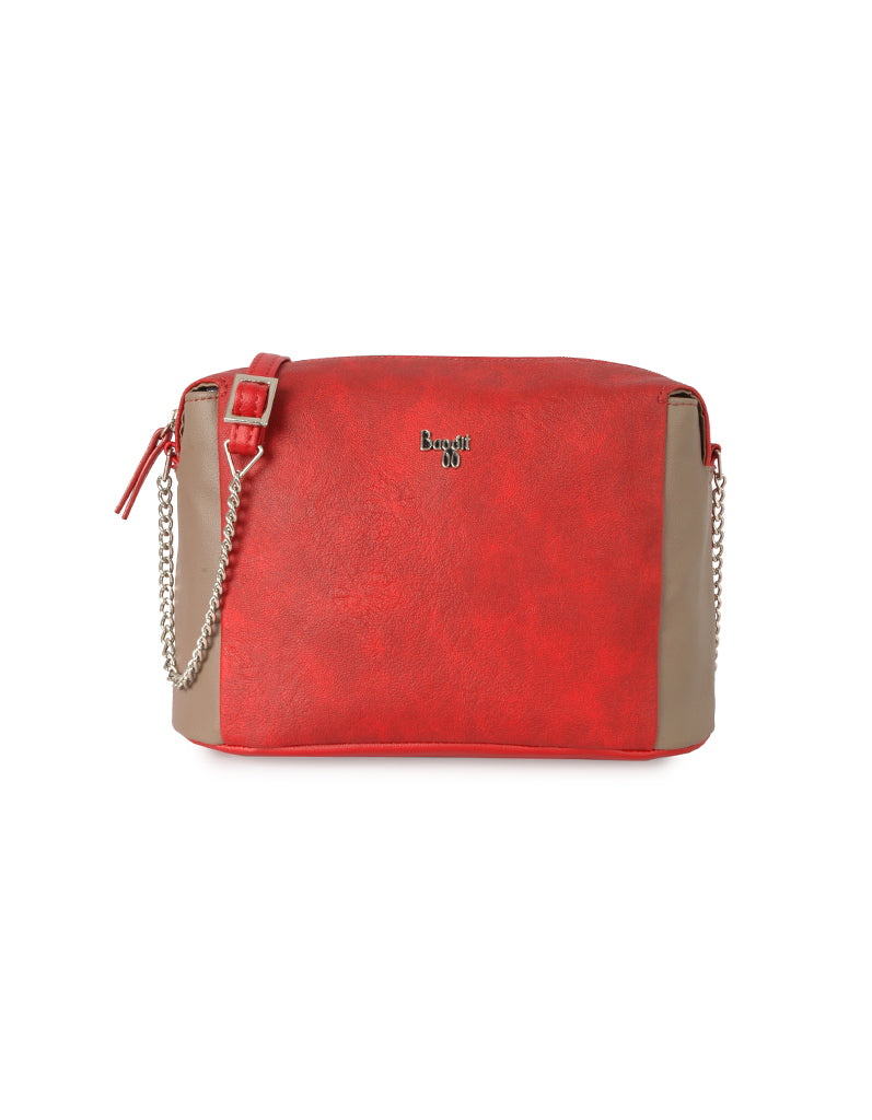 Breaker Red Small Hobo Bag