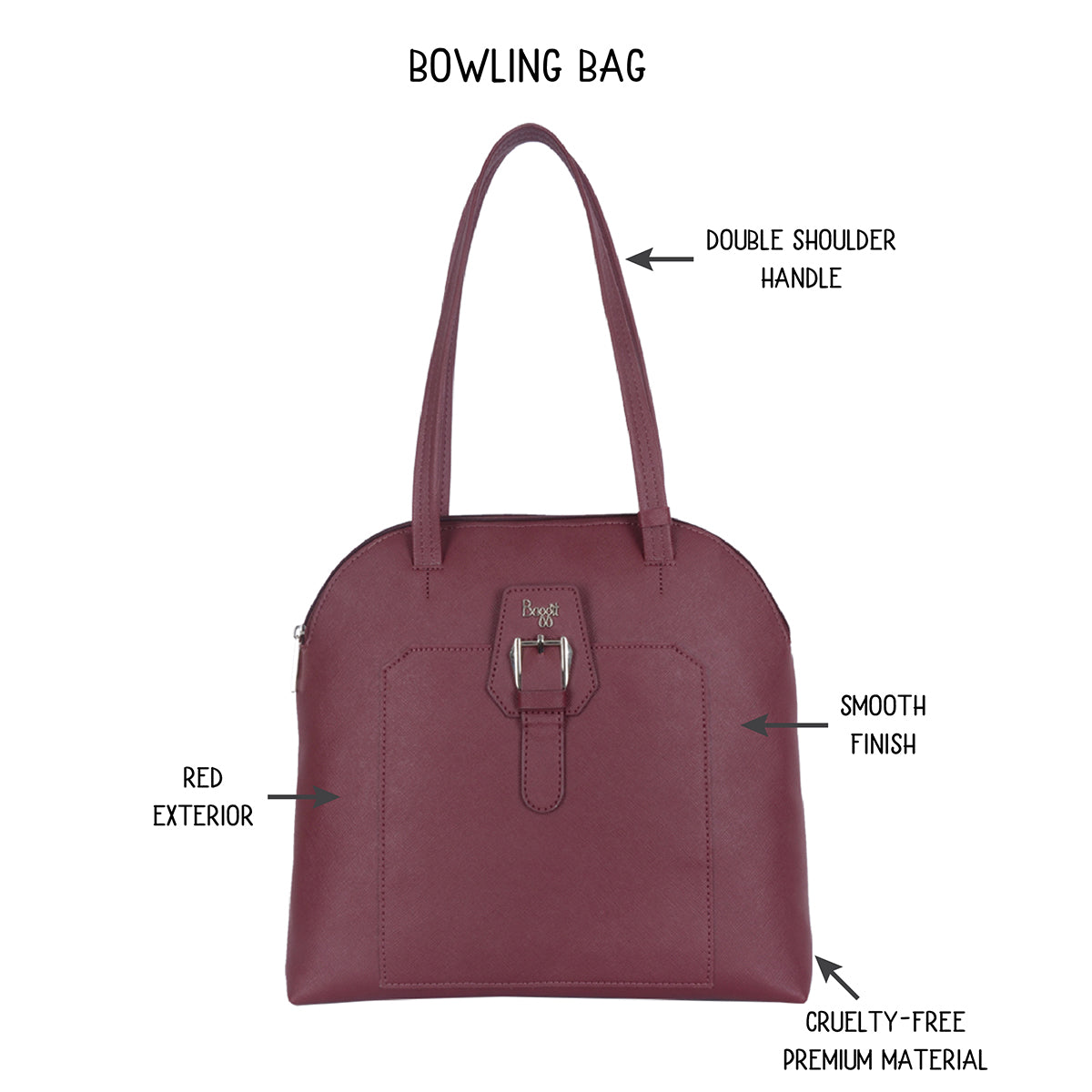 Brick Red Large Bowling Bags