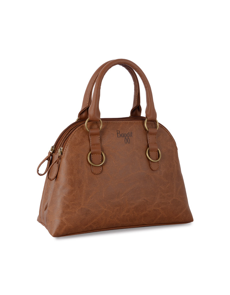 Bride Tan Small Bowling Bag