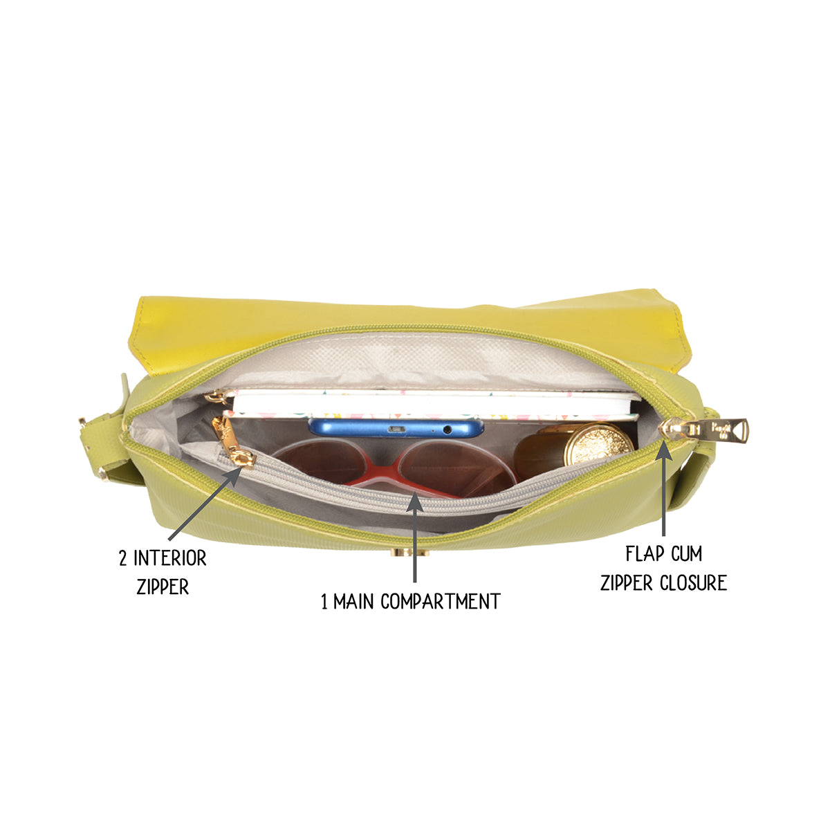 Bunbury Green Small Baguette Bags