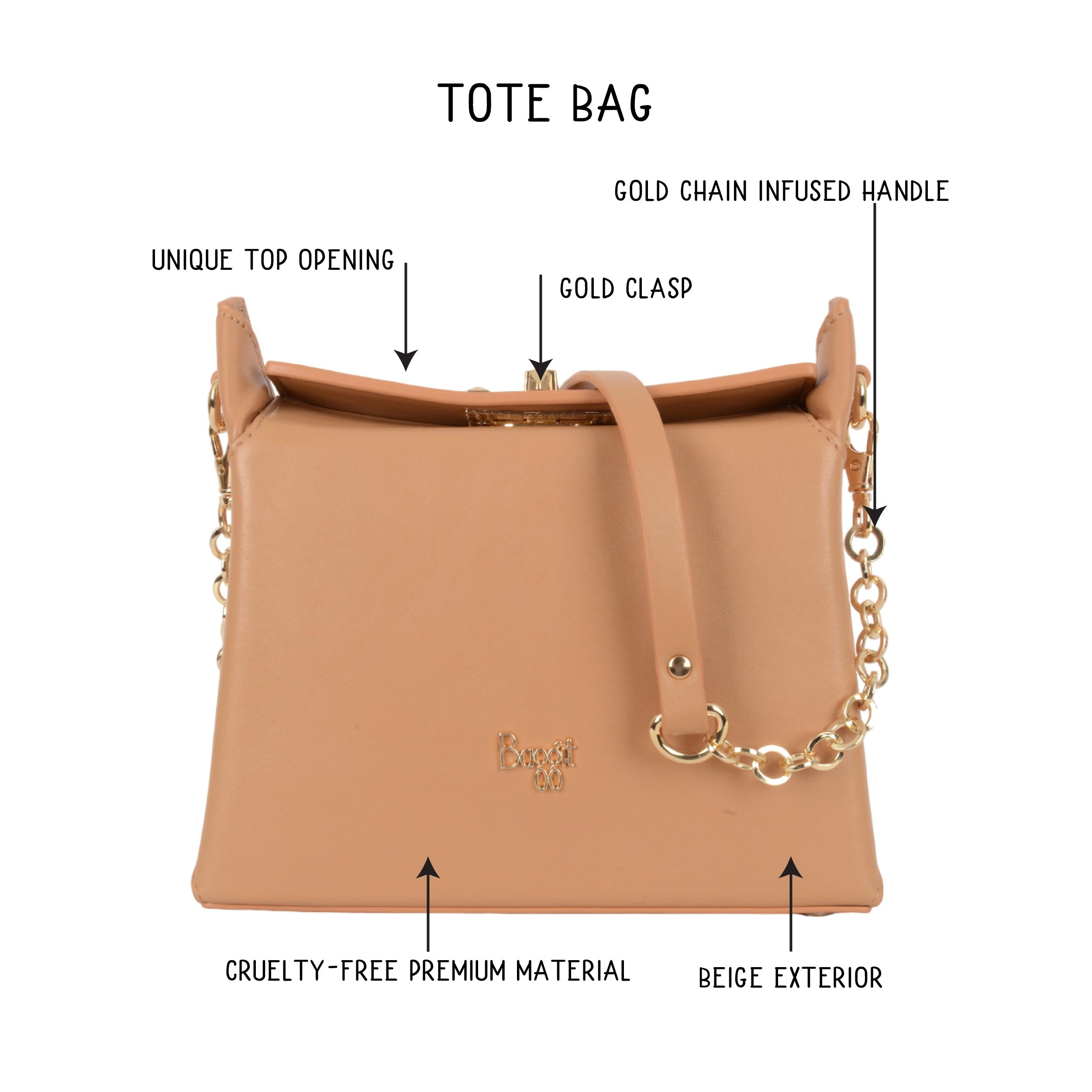 Casket Beige Small Tote