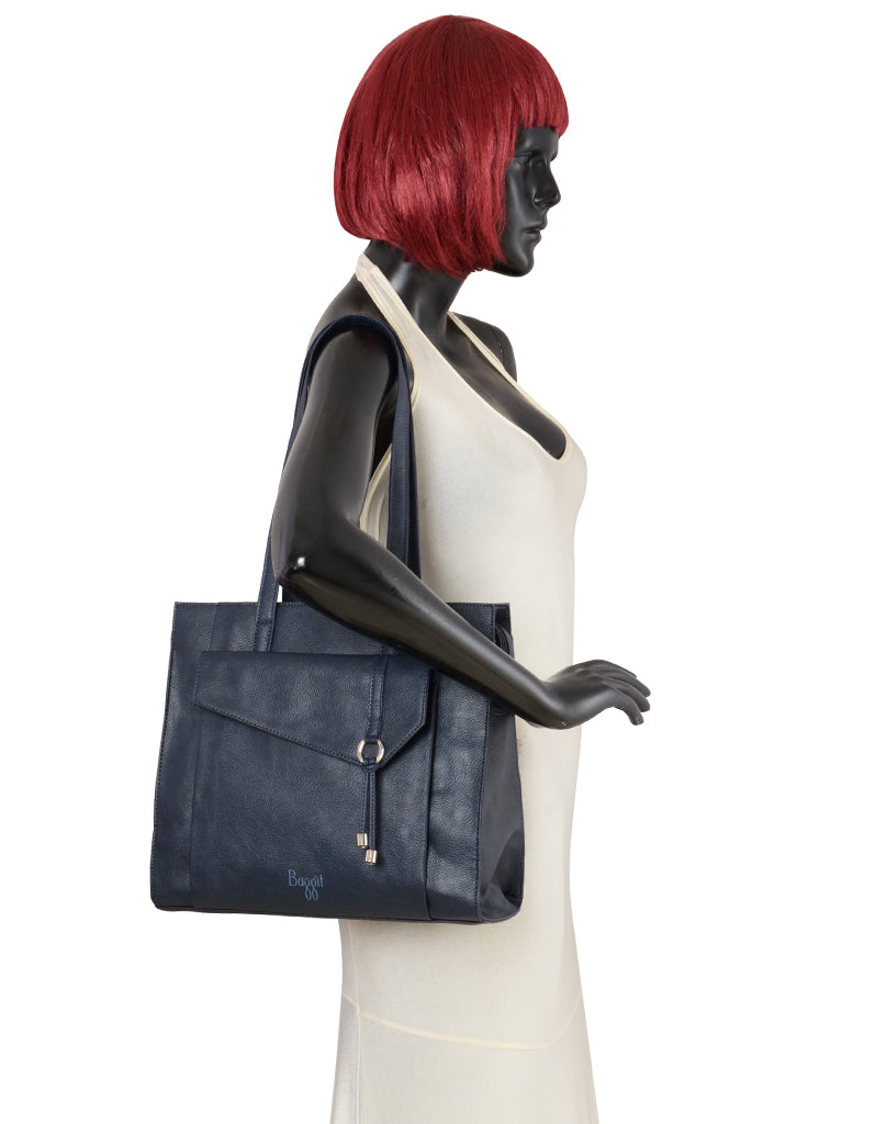 Circa Blue Medium Satchel Bag