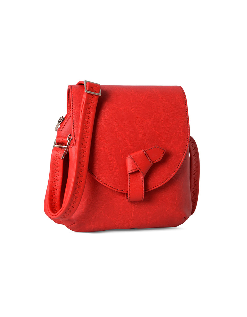 Dalien Red Small Saddle Bag