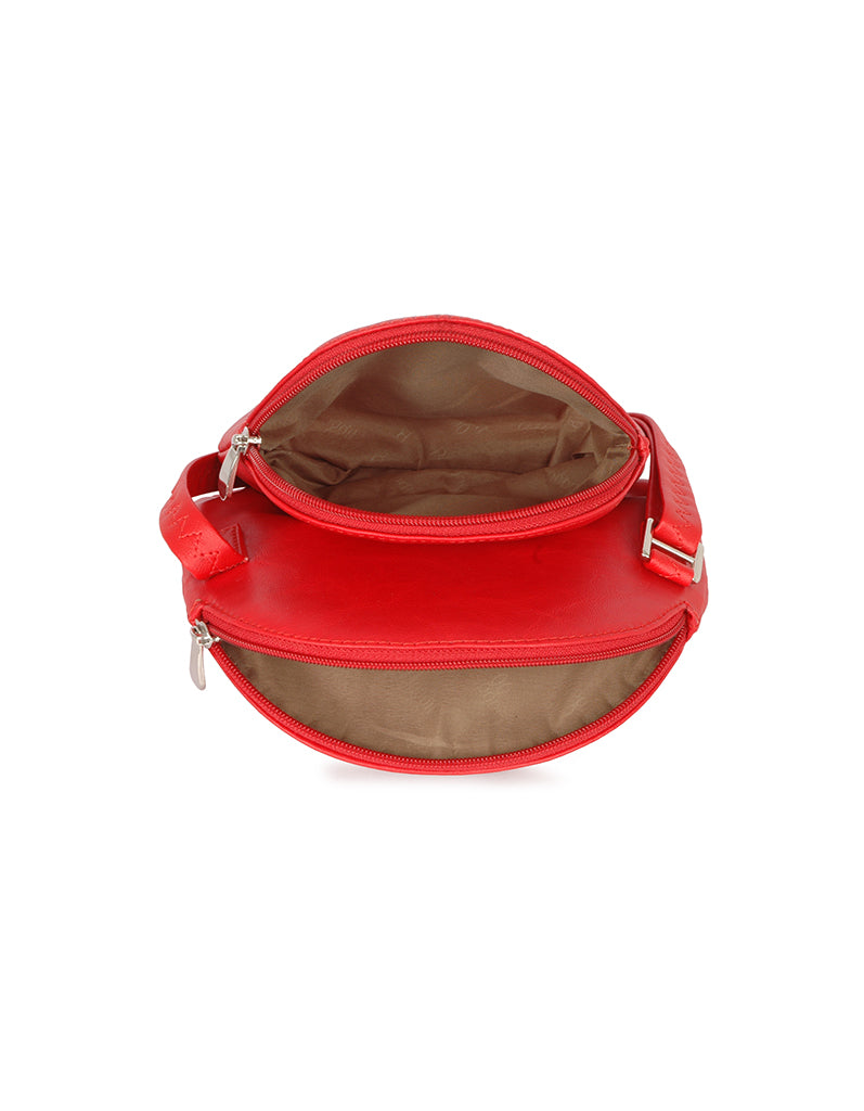 Dalien Red Small Saddle Bag