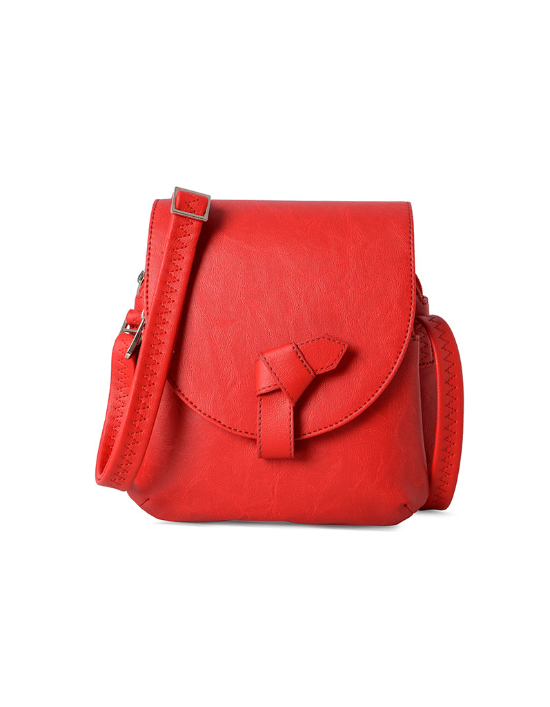 Dalien Red Small Saddle Bag