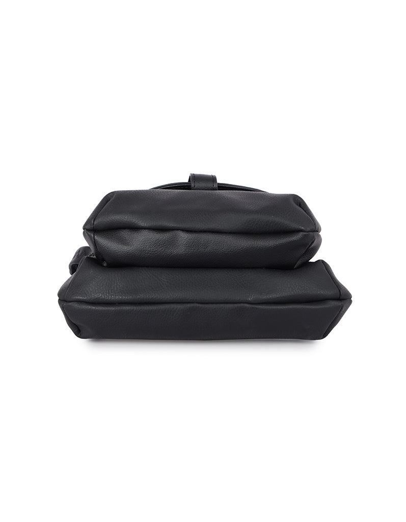Dalien Black Small Saddle Bag