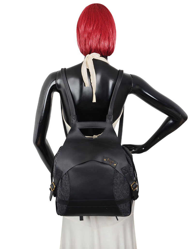 Dandol Black Large Backpack Bag