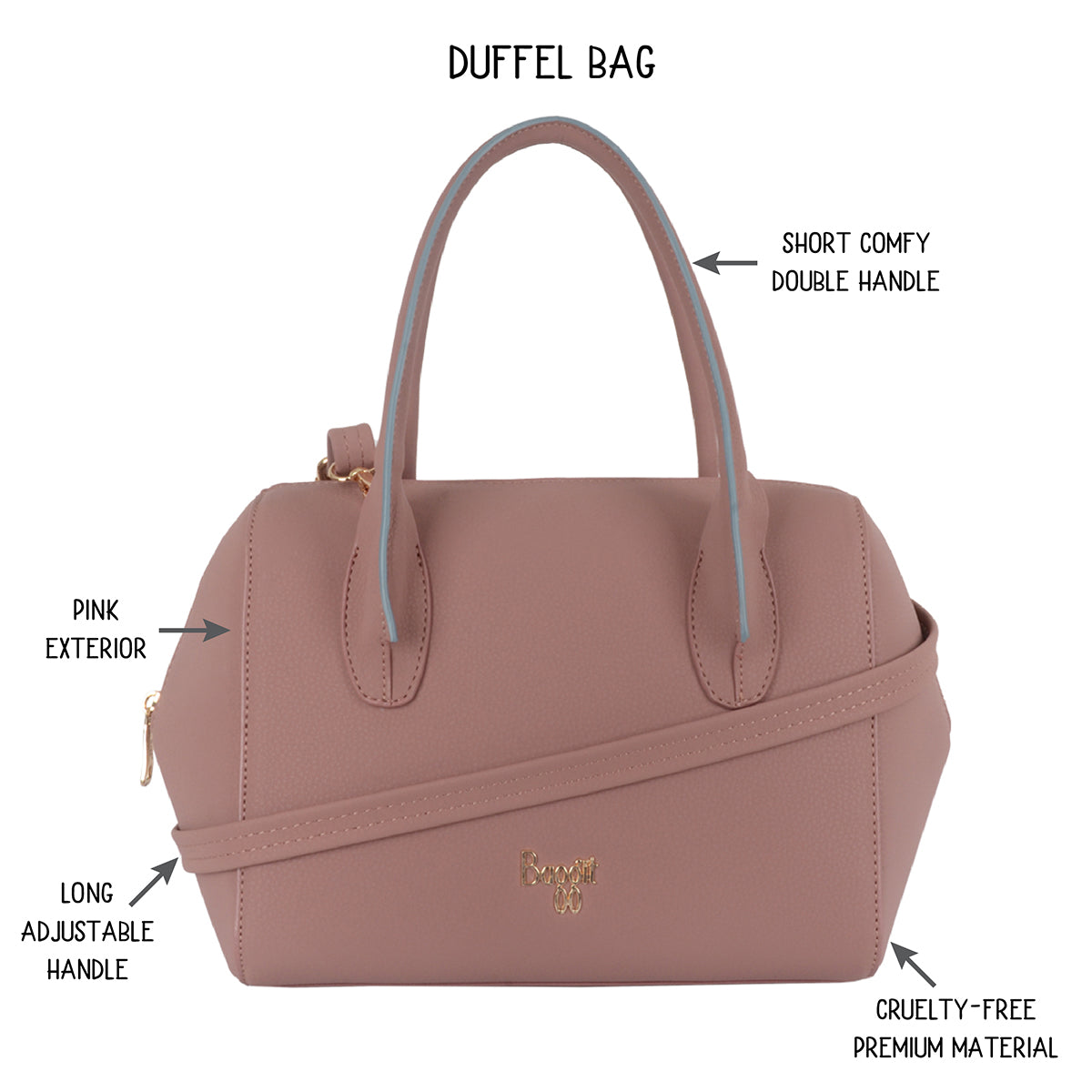 Daper Pink Medium Duffel Bag
