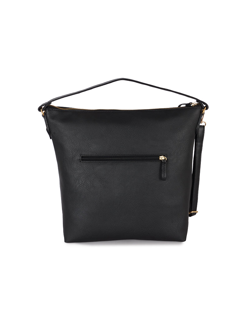 Deci Black Large Hobo Bag