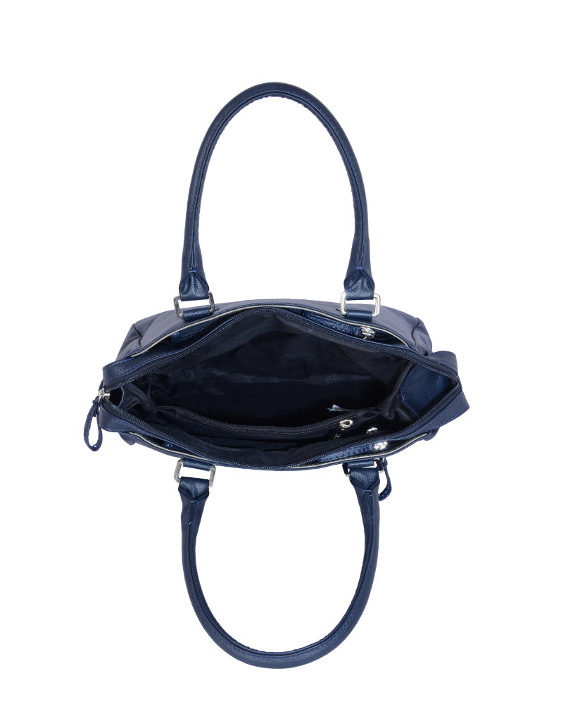 Edge Blue Medium Satchel Bag